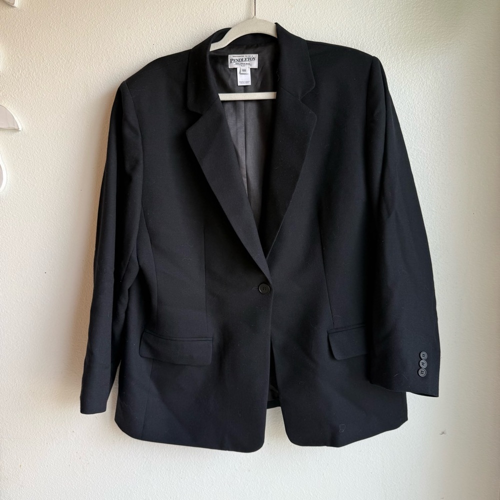 Pendleton black Wool Blazer